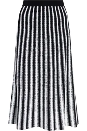 Diane von Furstenberg Falda midi con motivo de rayas