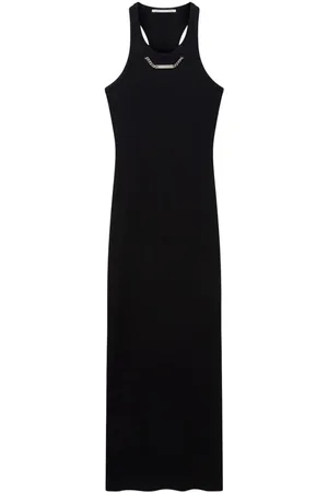 Stella McCartney Vestido con detalle de cadena