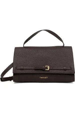Twin-Set Tote con placa del logo