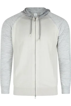 ELEVENTY Hoodie de tejido fino con cierre