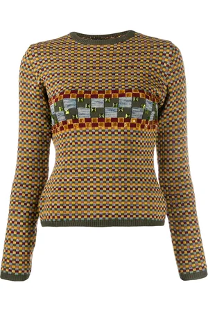 Jean Paul Gaultier Suéter bordado con gemas 1990