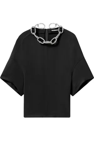 Stella McCartney Blusa con detalle de cadena