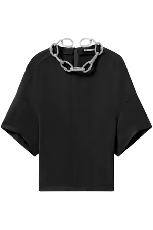 Stella McCartney Blusa con detalle de cadena