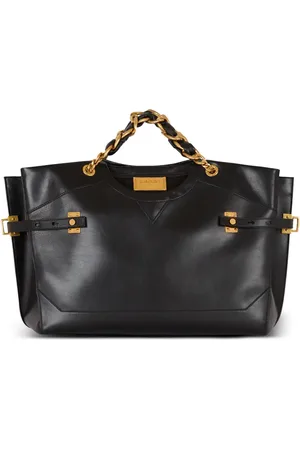 Balmain Tote con placa del logo