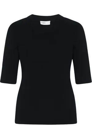 ROSETTA GETTY Playera de canalé manga corta