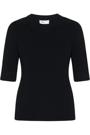 ROSETTA GETTY Playera de canalé manga corta