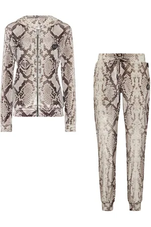 Philipp Plein Traje deportivo con estampado de piel de pitón