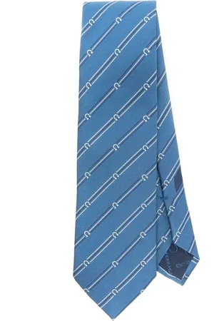 Salvatore Ferragamo Corbata de seda con motivo Gancini