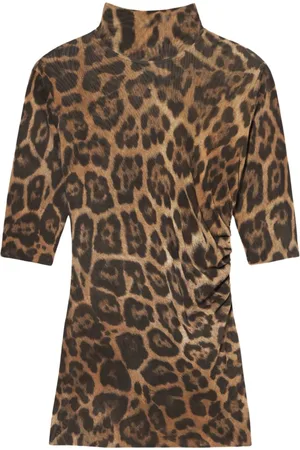 Stella McCartney Top con estampado de leopardo