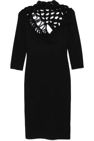 Roberto Cavalli Vestido midi de tejido flojo
