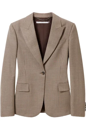 Stella McCartney Blazer con motivo de cuadros