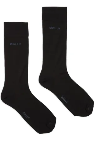 Bally Calcetines con logo en intarsia