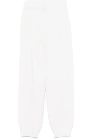 Msgm Pants con logo bordado