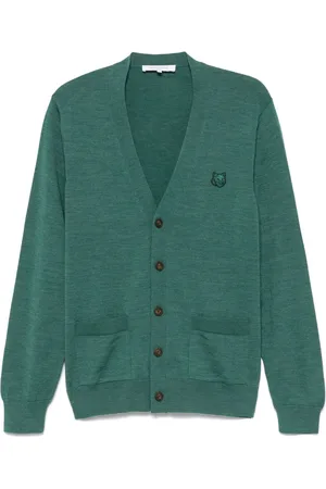 Maison Kitsuné Cárdigan con parche Bold Fox Head