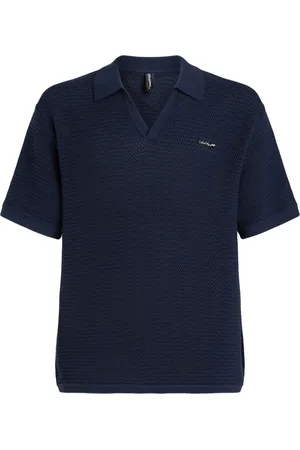 Karl Lagerfeld Playera tipo polo de crochet Hotel Karl