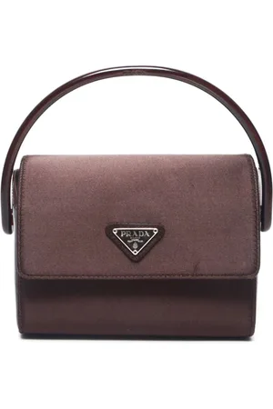 Prada Bolsa de mano con logo triangular 2000