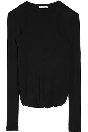 Jil Sander Playera con cuello redondo