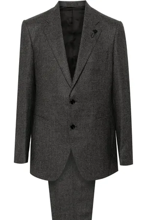 LARDINI Traje con detalle de broche