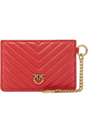 Pinko Tarjetero capitonado con placa del logo