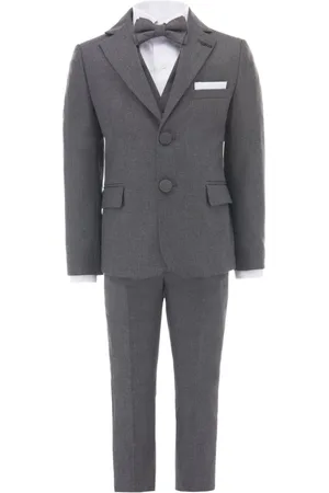 M. Moustache Peak-lapels three-piece suit