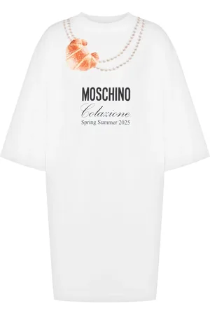 Moschino Vestido corto con logo estampado