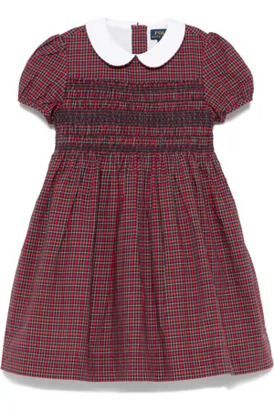 Ralph Lauren Vestido con motivo de cuadros tartán