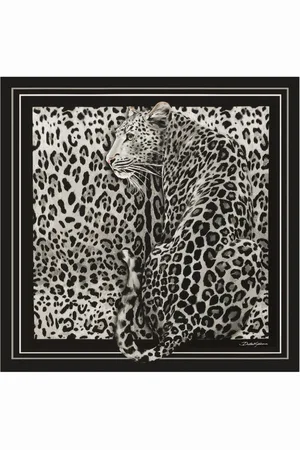 Dolce & Gabbana Mascada con estampado de leopardo