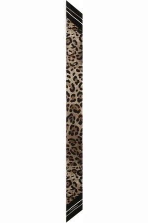 Dolce & Gabbana Mascada con estampado de leopardo