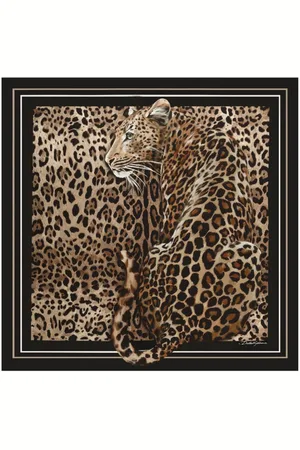 Dolce & Gabbana Mascada con estampado de leopardo