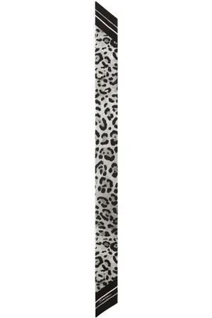Dolce & Gabbana Mascada con estampado de leopardo
