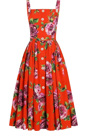 Dolce & Gabbana Vestido midi con estampado floral