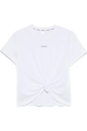 DKNY Playera con diseño retorcido