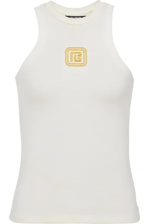 Balmain Camiseta con bordado PB