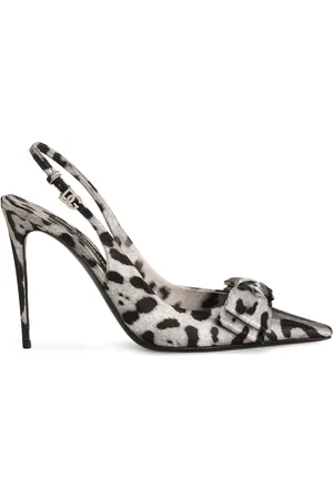 Dolce & Gabbana Zapatillas con estampado de leopardo y tacón de 105mm