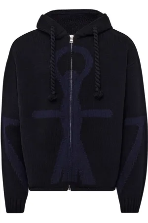 J.W.Anderson Hoodie concierre y logo Anchor