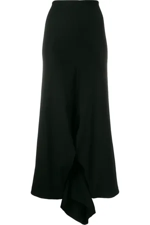 Comme des Garçons Draped asymmetric wide leg trousers