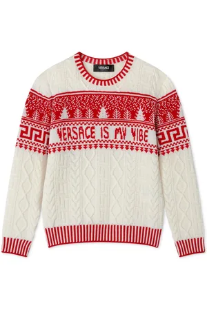 VERSACE Suéter en tejido Fair Isle