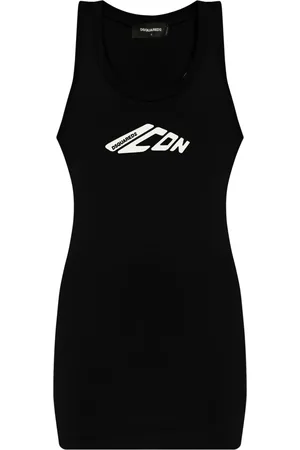 Dsquared2 Vestido corto con logo estampado