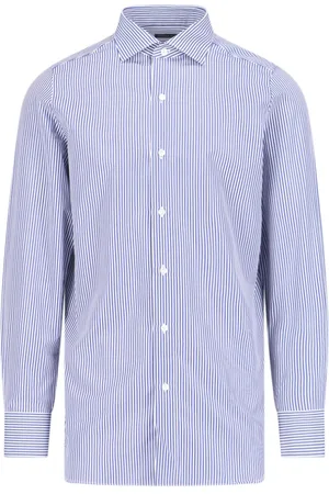 Finamore Camisa con rayas estampadas
