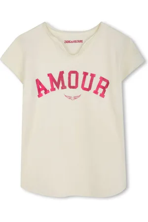 Zadig & Voltaire Playera con logo afelpado