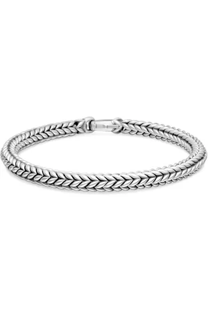 David Yurman Pulsera Chevron en plata de ley de 6mm