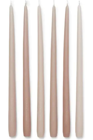 Brunello Cucinelli Set de seis velas con logo en relieve