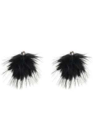 Simone Rocha Aretes con cristales y pompón