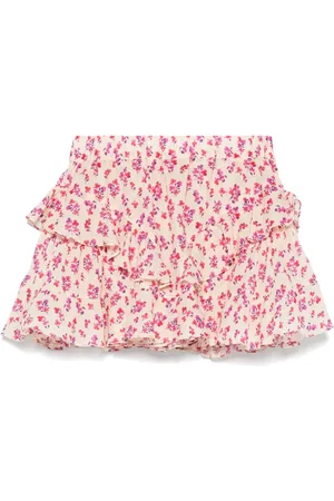 PNK Shorts estampados con volantes