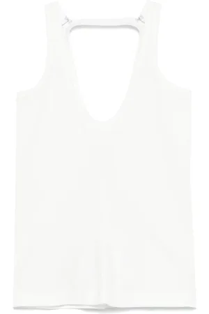 Maison Margiela Camiseta con detalle de tira