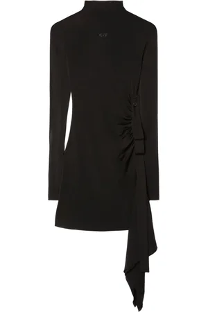 OFF-WHITE Vestido corto con diseño drapeado