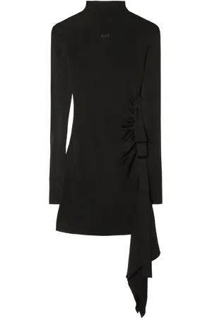 OFF-WHITE Vestido corto con diseño drapeado