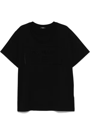 Balmain Playera con logo afelpado