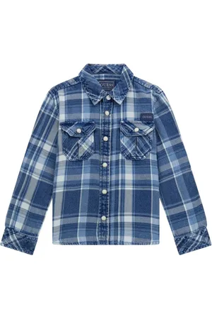 Guess Camisa con cuadros estampados