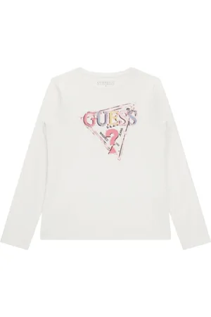 Guess Playera con lentejuelas y logo de triángulo